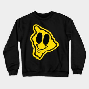 Hawaii Happy Face with tongue sticking out Crewneck Sweatshirt